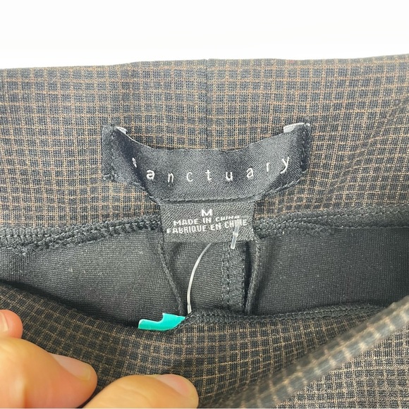 Stitch Fix l Sanctuary Farrow Check Crop Flare Leggings, Medium - Picture 4 of 10